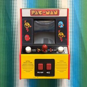 Mini Arcade Game Console - Yellow/Red PAC-MAN